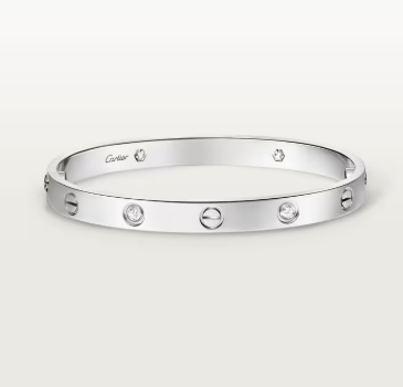 CARTIER - LOVE BRACELETS - WHITE GOLD (SILVER)